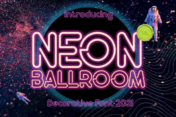 Creativefabrica Neon Ballroom Font 2021 слив курса