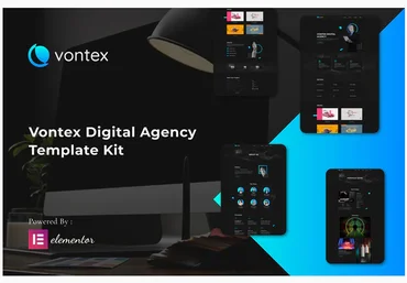 Themeforest Vontex - Digital Agency Elementor Template Kit скачать слив