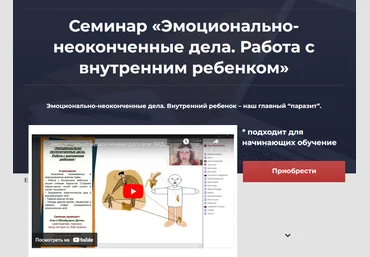 Ольга Шнейдеров-Детин Эмоционально-неоконченные дела. Работа с внутренним ребенком 2024 слив