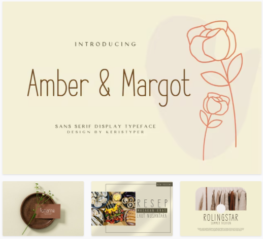 Elements.Envato Amber and Margot Font 2021 слив курса