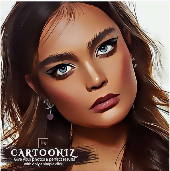 Graphicriver Cartooniz-painting Photoshop Action 2020 слив курса