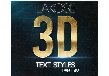 Graphicriver Lakose 3D Text Styles Part 49 2020 слив