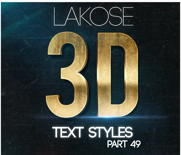 Graphicriver Lakose 3D Text Styles Part 49 2020 слив курса