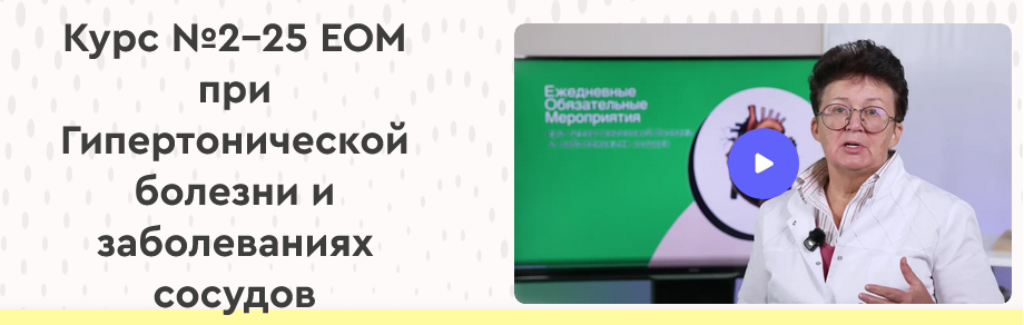 Ольга Шишова 25 ЕОМ при Гипертонической болезни и заболеваниях сосудов 2025 слив курса