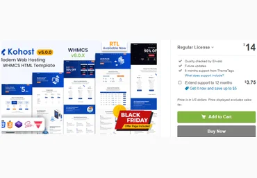 Themeforest Kohost v5.0.0 – современный веб-хостинг и шаблон WHMCS 2020 слив