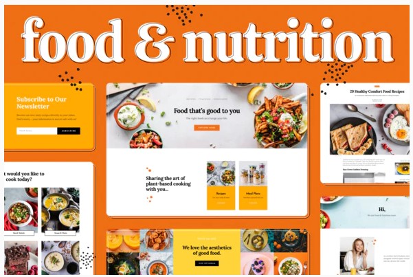 Themeforest Food & Nutrition Elementor Template Kit слив курса