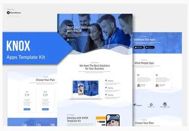 Themeforest Knox - Technology & Apps Template Kit слив