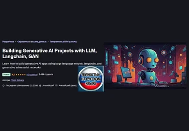 Christ Raharja Udemy Создание генеративных ИИ-проектов с помощью LLM, Langchain, GAN 2025 слив