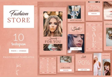 Elements.envato Feminine Fashion Insta Pack слив