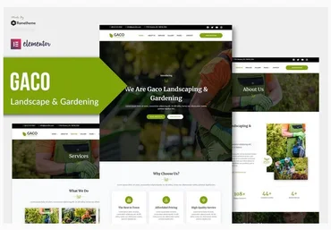 Themeforest Gaco - Landscape & Gardening Elementor Template Kit слив