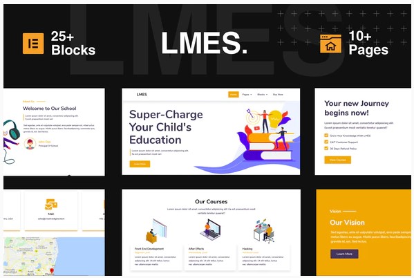 Themeforest LMES - Education Elementor Template Kit слив курса