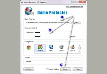 Game Protector - Устанавливаем пароль на .exe файл. слив