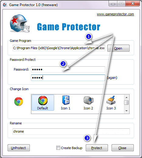 Game Protector - Устанавливаем пароль на .exe файл. слив курса