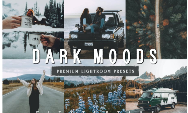 Elements.Envato Dark Moods Soft Matte VSCO Film Lightroom Presets 2021 слив курса