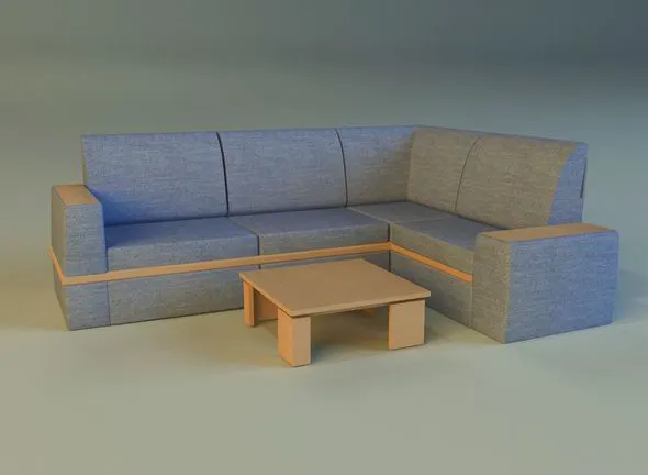 3docean Cloth corner sofa слив курса