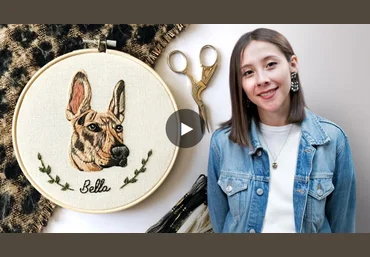 Valentina Castillo Domestika Вышитые портреты животных. Рисование иглой для начинающих 2022 слив