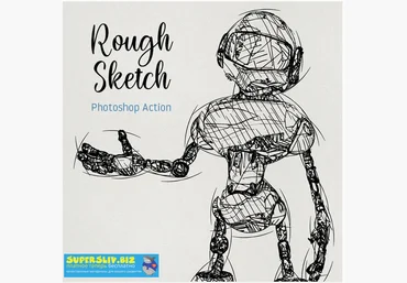 Graphicriver Rough Sketch Photoshop Action 2019 слив