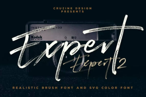 Fontbundles Expert Brush & SVG Font 2022 слив курса