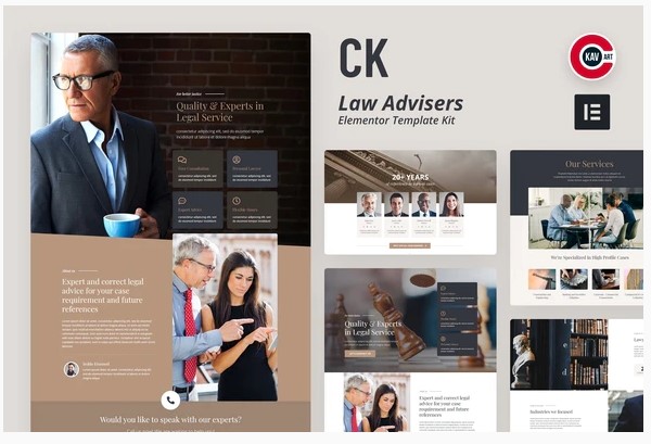 Themeforest CK - Lawyer Template Kit слив курса