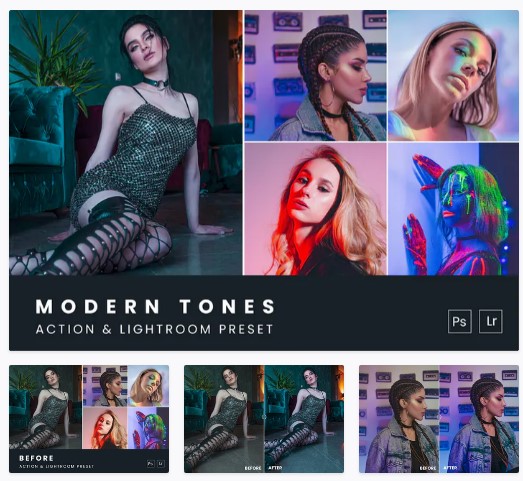 Elements.Envato Modern Tones Action & Lightroom Preset 2021 слив курса