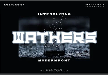 Creativefabrica Wathers Font 2021 слив