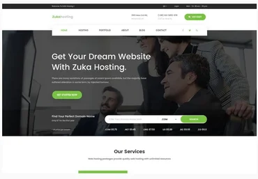 Themeforest Zukahost – Domain & WeZukahost – Domain & Web Hosting Template Kit слив