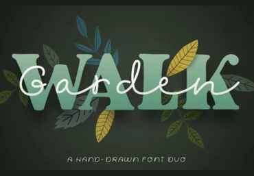 Creativefabrica Garden Walk Font 2022 слив