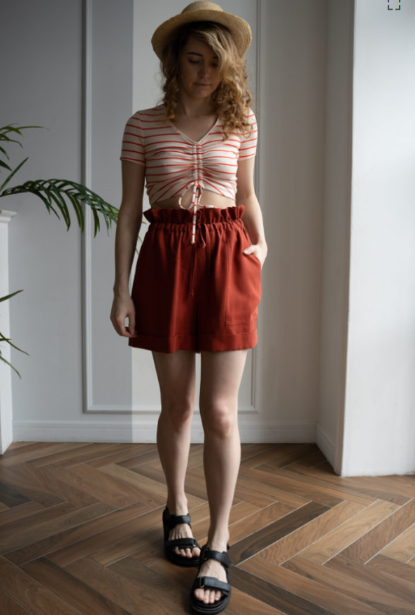Кристина Юсупова Studio.Yusupova Шорты Laura Dern. Размер 44, рост 162-166 2022 слив курса