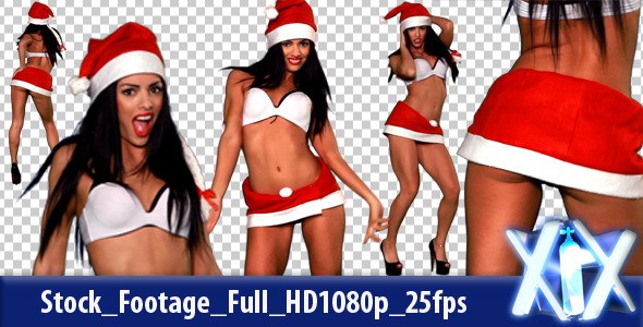 Sexy Miss Santa Dancing Stock Footage слив курса