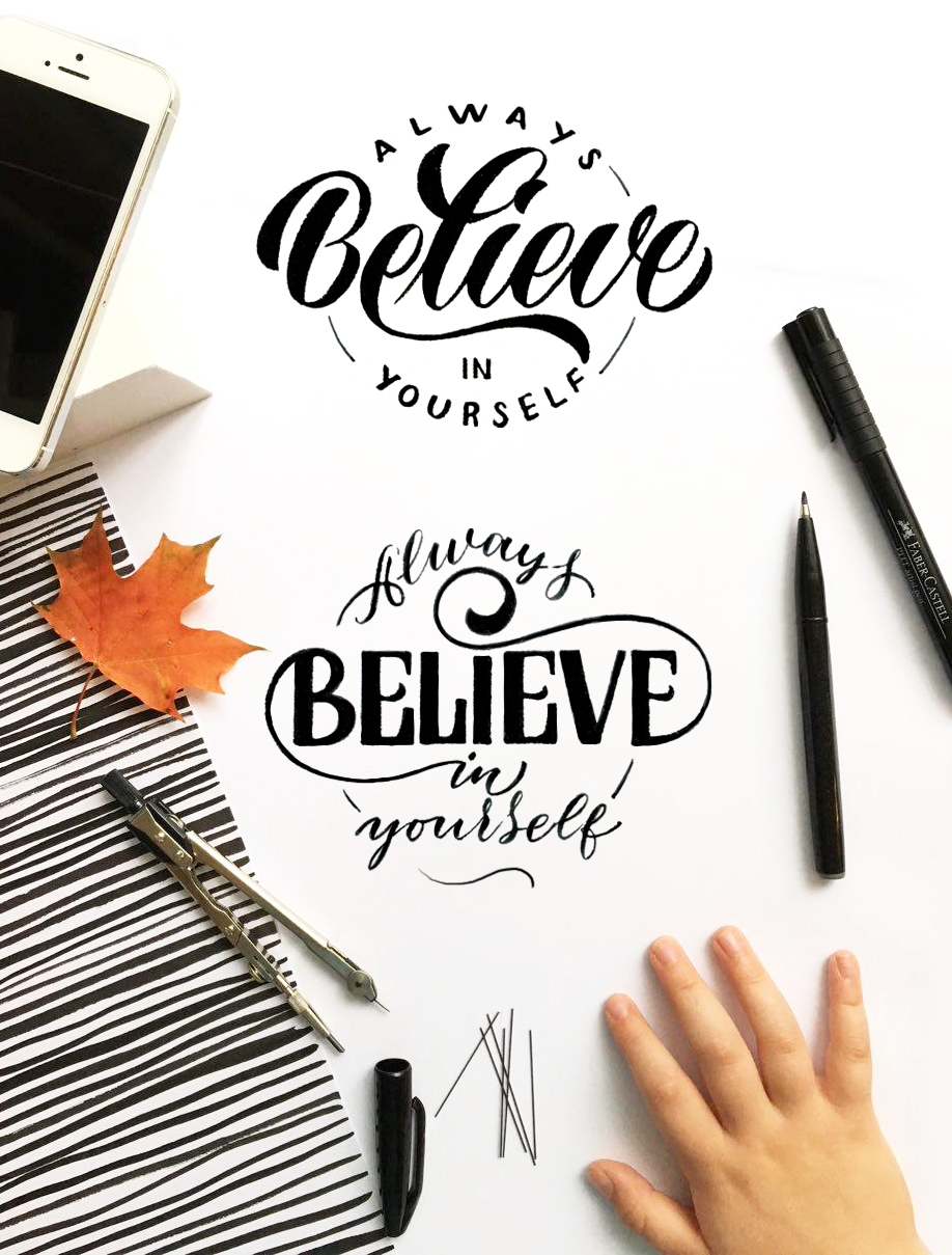 Твои первые шаги в леттеринге - Лиепина 2017 слив курса