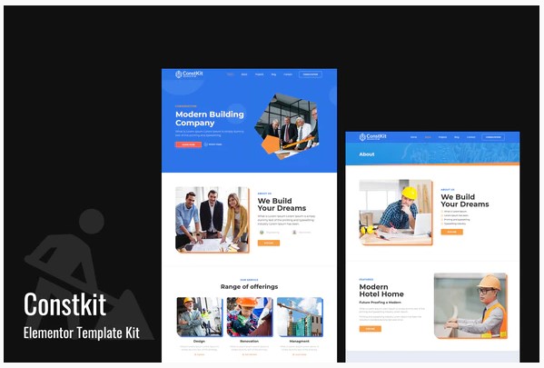Themeforest Constkit - Construction and Industrial Elementor Template слив курса