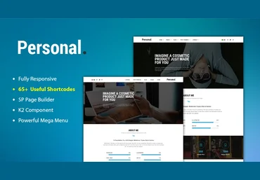 Smartaddons Sj Personal v3.9.6 - тема портфолио для Joomla слив