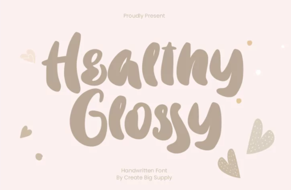 Fontbundles Healthy Glossy Font 2021 слив курса