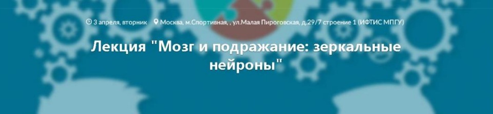 Вячеслав Дубынин Мозг и подражание: зеркальные нейроны слив курса