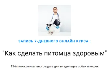 Дмитрий Русаков Как сделать питомца здоровым 2020 слив