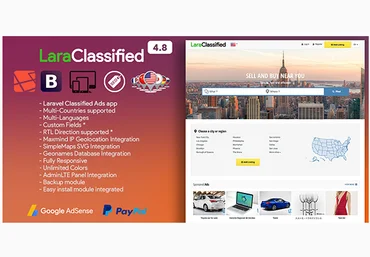 Скрипт доски объявлений LaraClassified v4.8 Null слив