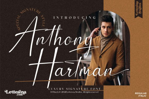 Creativefabrica Anthony Hartman Font слив курса