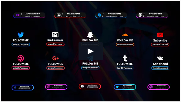 VideoHive Social Media Lower Third Big Pack || After Effects 2021 слив курса
