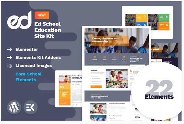 Themeforest EdSchool - Education Template Kit слив курса