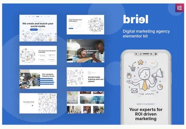 Themeforest Briel - Digital Marketing Agency Elementor Template Kit слив