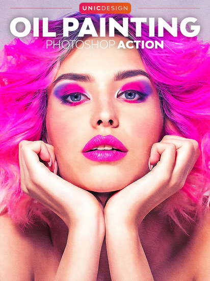 Graphicriver Oil Painting Photoshop Action 2020 слив курса