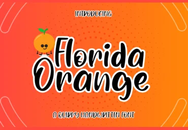 Creativefabrica Florida Orange Font 2021 слив