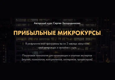 Сергей Загородников Прибыльные микрокурсы. Пакет Премиум 2021 слив