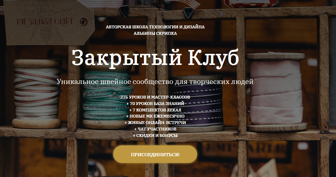 Альбина Скрипка Шитье Закрытый клуб - 15. Декабрь 2021 2021 слив курса