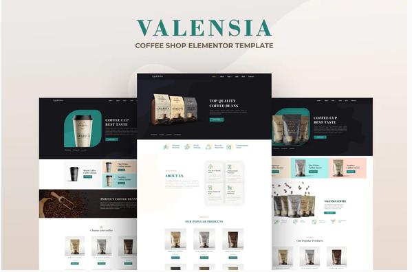 Themeforest Valensia - Coffee Shop Elementor Template Kit слив курса