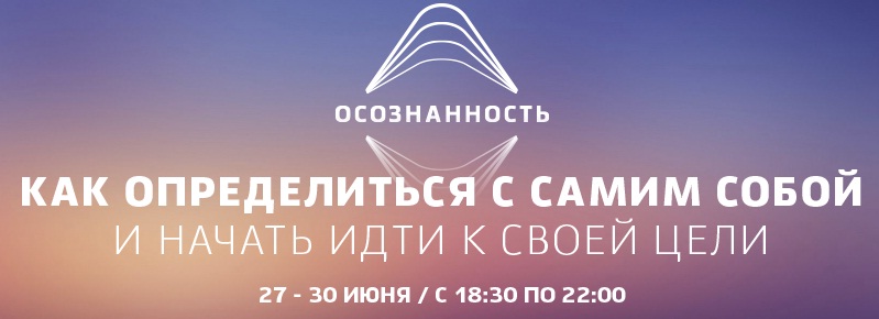Осознанность - как определиться с самим собой и начать идти к своей цели - WebSarafan 2016 слив курса
