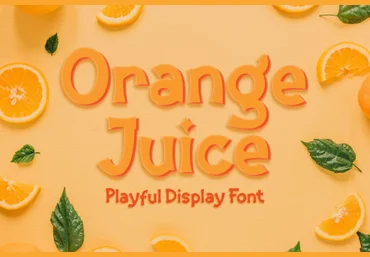 Creativefabrica Orange Juice Font слив