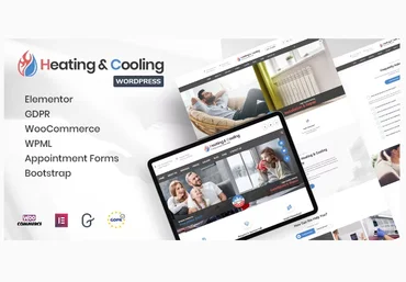Themeforest HeaCool v1.7 - тема WordPress для отопления и кондиционирования 2021 скачать слив