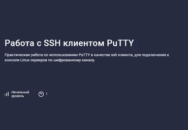 Николай Мищенков Stepik Работа с SSH клиентом PuTTY 2025 слив