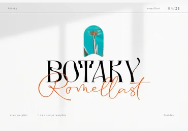 Creativefabrica Botaky Romellast Font слив